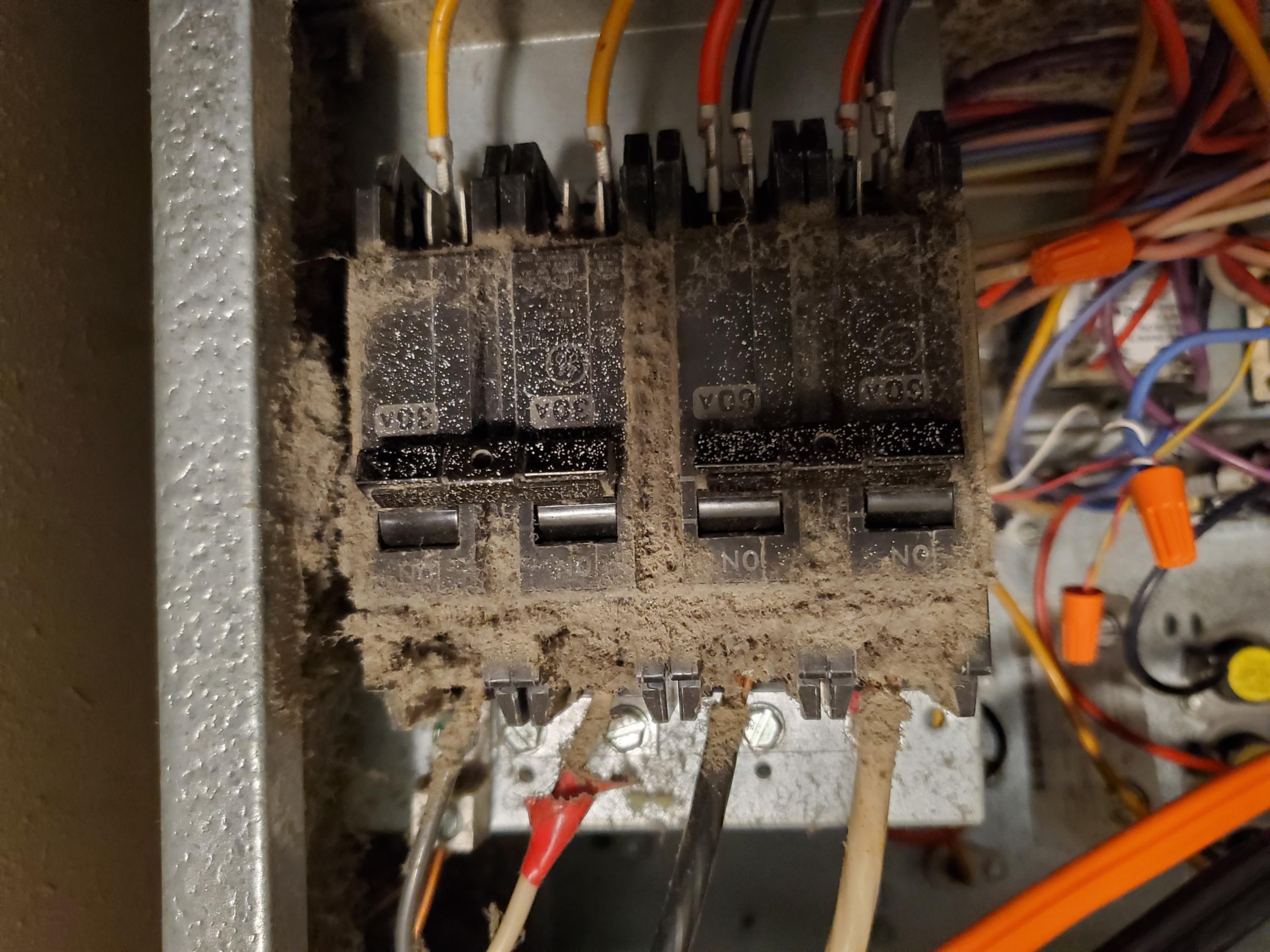 Dust in electrical boxes can cause fires!